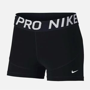 Nike pro shorts 3” inseam, size M, black, athletic wear